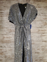 GRAY SPARKLY HANDMADE GOWN