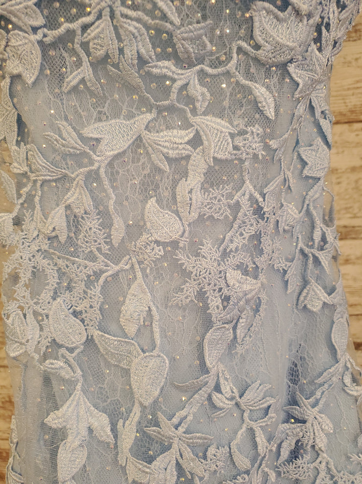 BLUE/FLORAL MERMAID GOWN