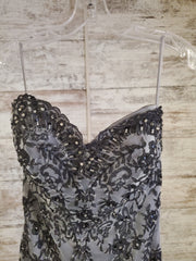 GRAY/BLACK MERMAID GOWN