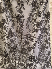 GRAY/BLACK MERMAID GOWN