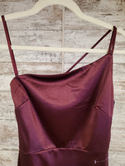 BURGUNDY LONG DRESS (NEW)