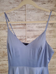 BLUE A LINE GOWN