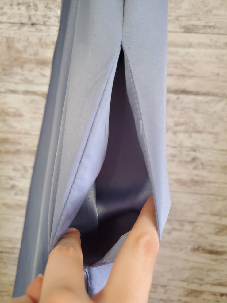 BLUE A LINE GOWN