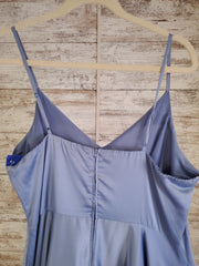 BLUE A LINE GOWN