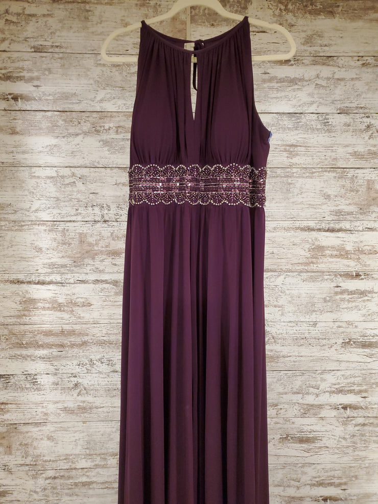 PURPLE LONG EVENING GOWN