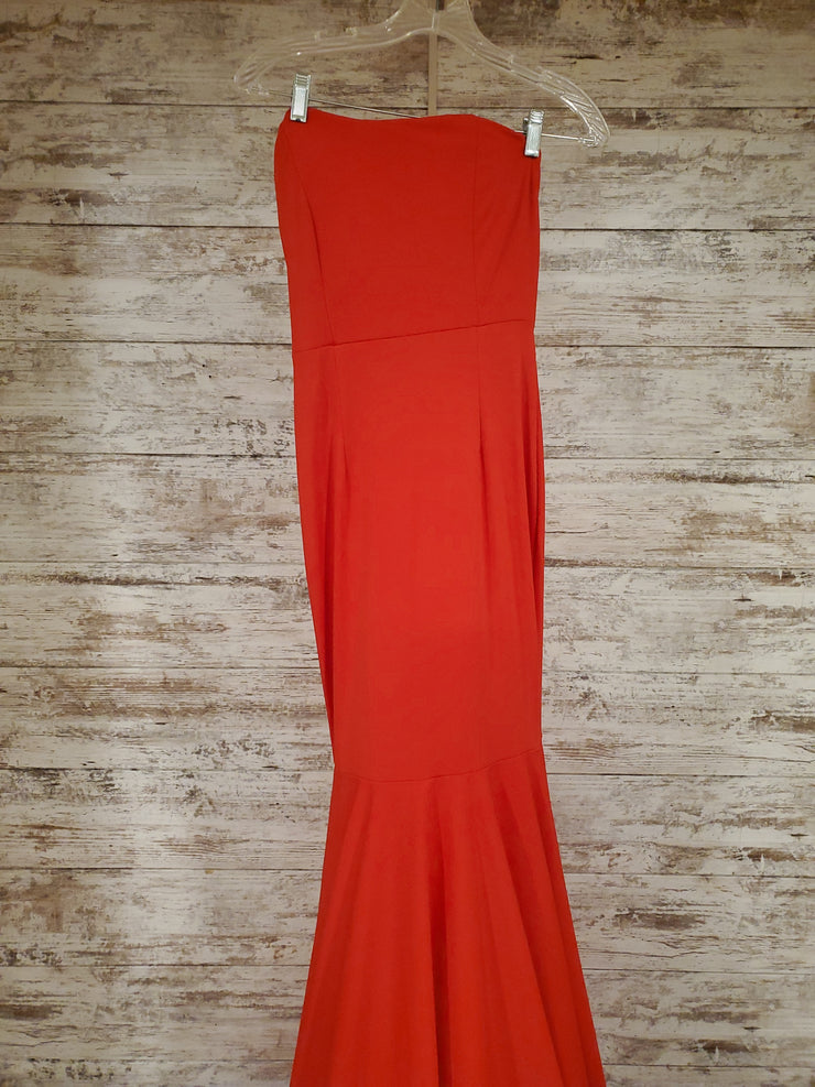 RED LONG EVENING GOWN