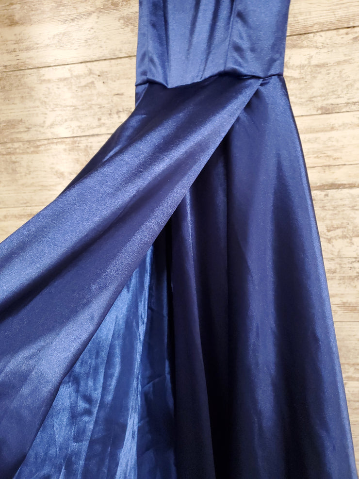 NAVY A LINE GOWN