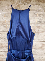 NAVY A LINE GOWN
