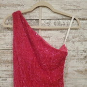 PINK SEQUIN SHORT DRESS (NEW)