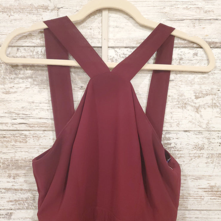 BURGUNDY SHORT DRESS