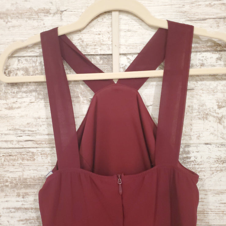 BURGUNDY SHORT DRESS