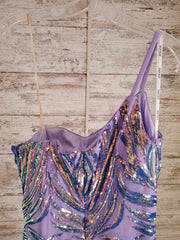 LAVENDER SPARKLY MERMAID GOWN