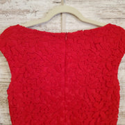 RED LACE SHORT DRESS