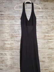 BLACK SPARKLY LONG DRESS