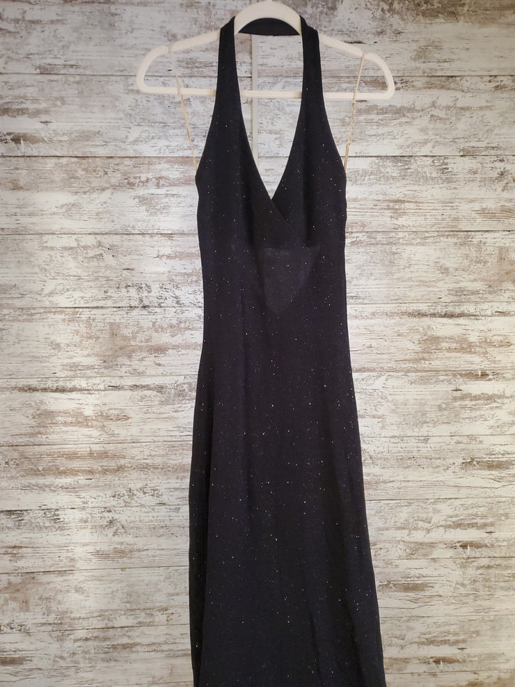 BLACK SPARKLY LONG DRESS