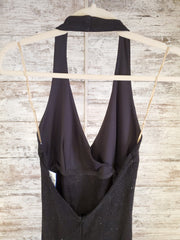 BLACK SPARKLY LONG DRESS