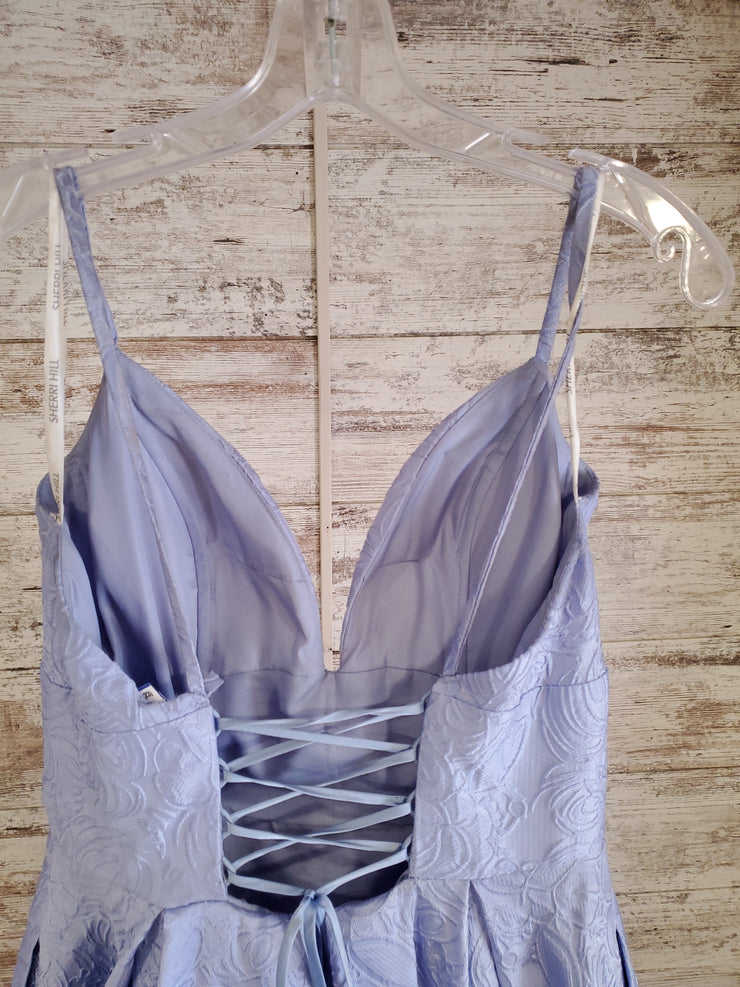 PERIWINKLE A LINE GOWN