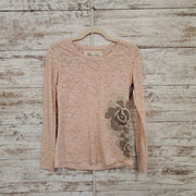 PEACH LONG SLEEVE TOP