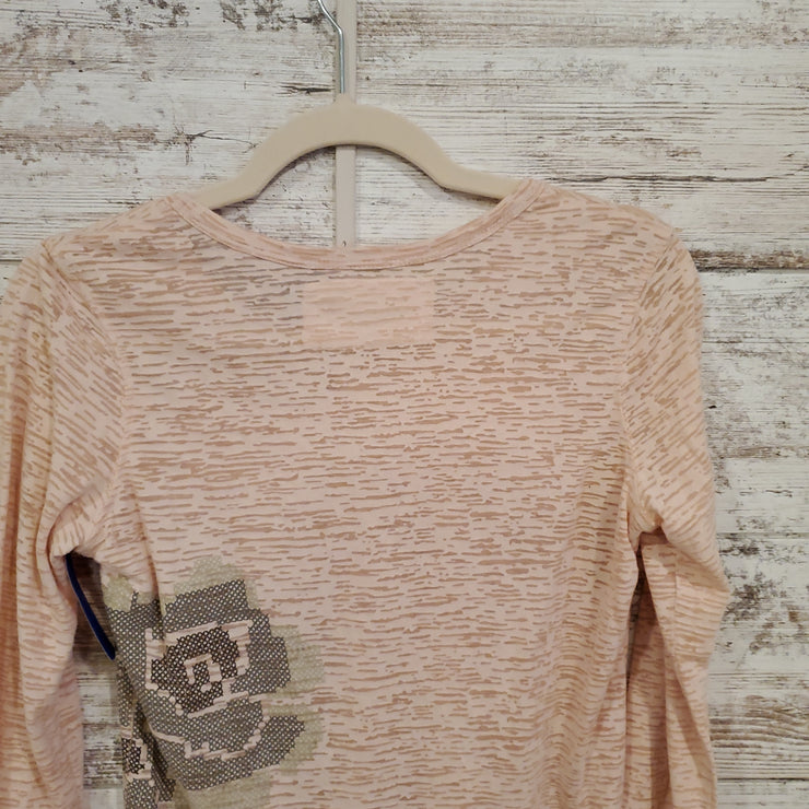 PEACH LONG SLEEVE TOP