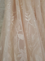 PINK 2 PC. A LINE GOWN SET