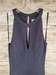 GRAY SPARKLY LONG EVENING GOWN