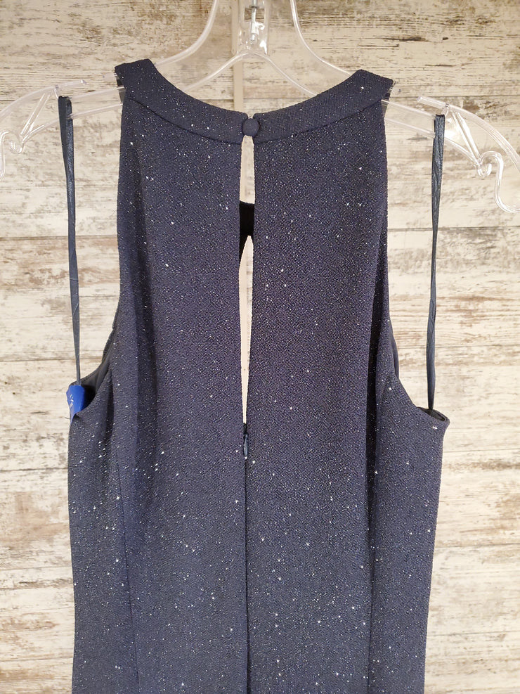 GRAY SPARKLY LONG EVENING GOWN