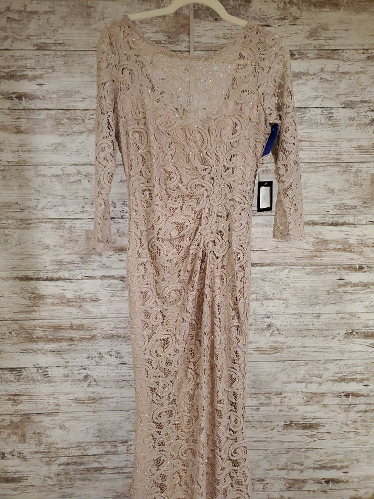 BLUSH LACE LONG GOWN (NEW)
