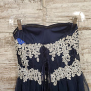 NAVY/SILVER SHORT DRESS