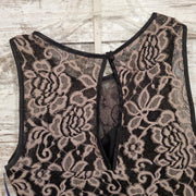 BLACK/TAN 2 PC. SHORT DRESS