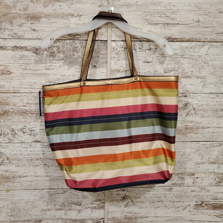 STRIPED HANDBAG