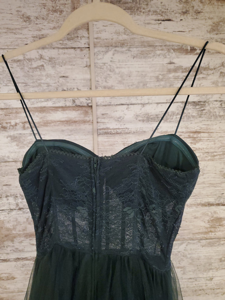 GREEN A LINE GOWN (NEW)