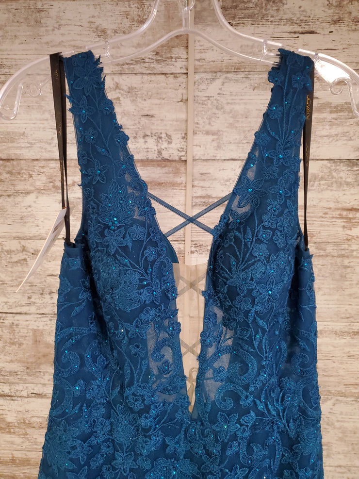 TEAL LONG EVENING GOWN (NEW)