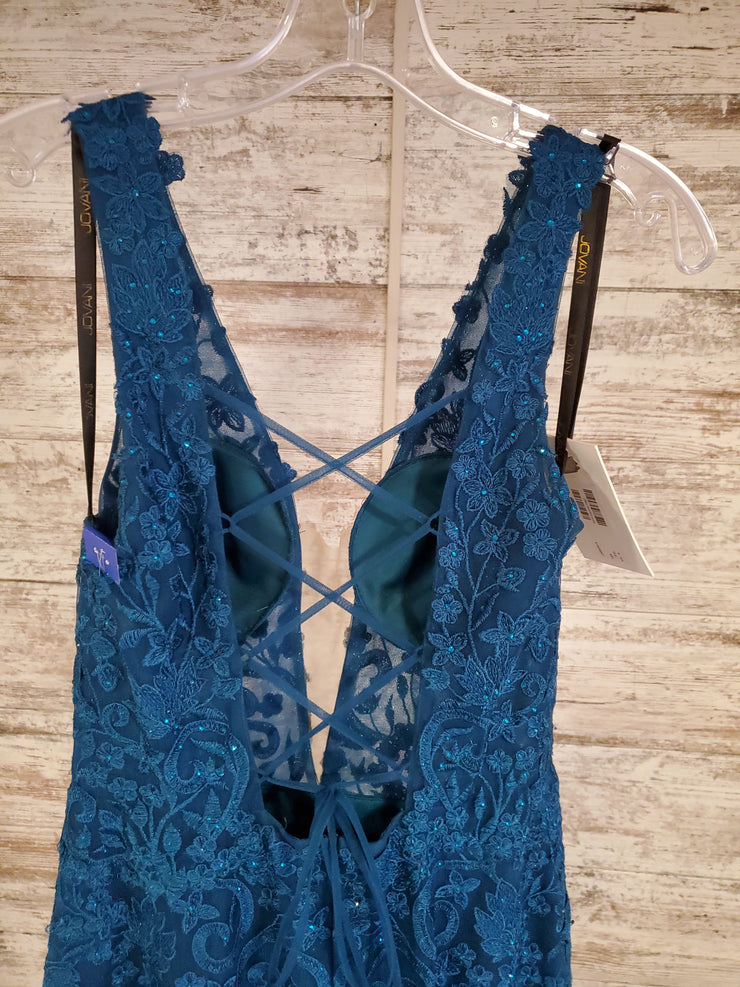 TEAL LONG EVENING GOWN (NEW)