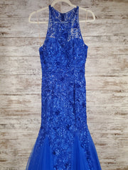 ROYAL BLUE MERMAID GOWN