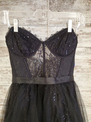BLACK SPARKLY PRINCESS GOWN