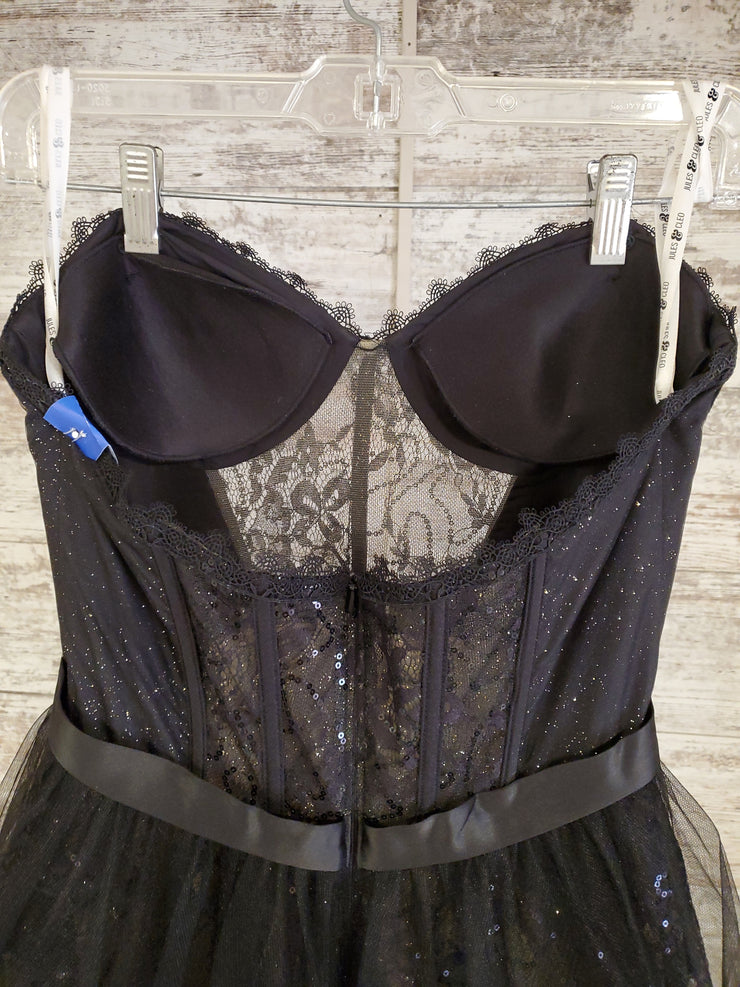 BLACK SPARKLY PRINCESS GOWN