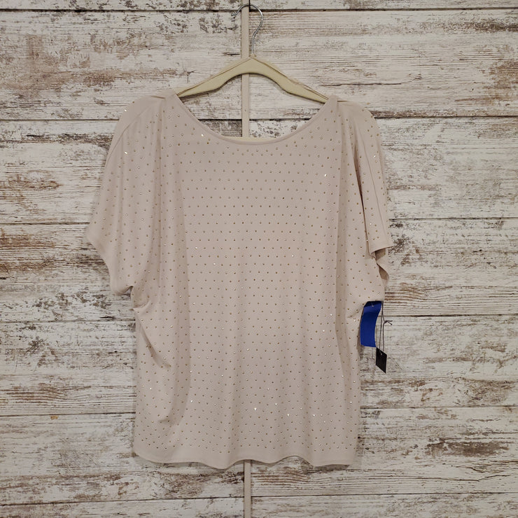 TAN SHORT SLEEVE TOP (NEW)