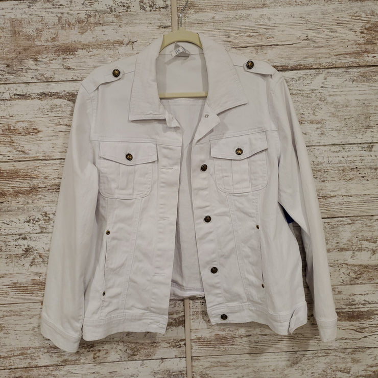 WHITE DENIM JACKET