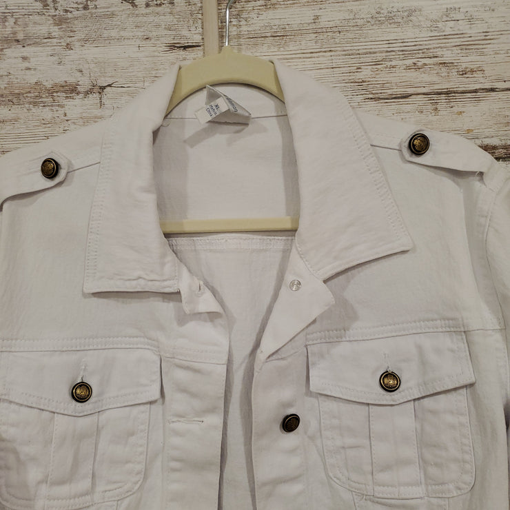 WHITE DENIM JACKET