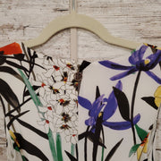 WHITE/COLORFUL SHORT DRESS