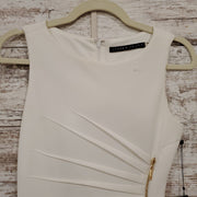 WHITE/FLORAL SHORT DRESS-NEW