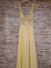 YELLOW/FLORAL LONG GOWN (NEW)