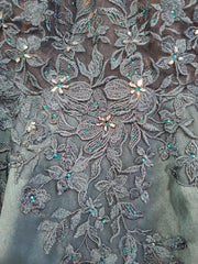 TEAL A LINE GOWN