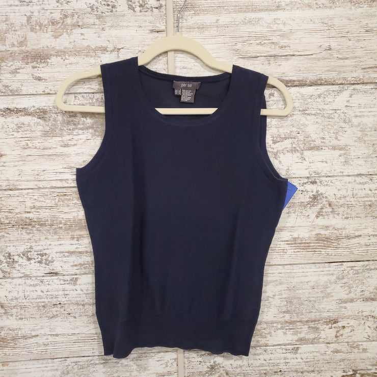 NAVY SLEEVELESS TOP