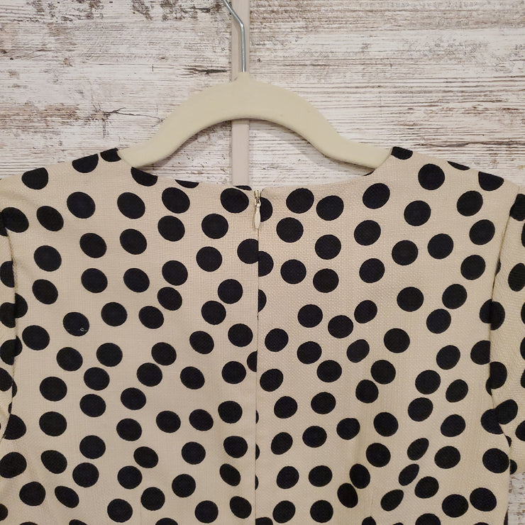 IVORY/BLACK SHORT DRESS $148