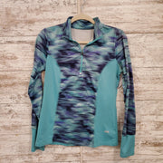 GREEN/COLORFUL 3/4 ZIP UP $70
