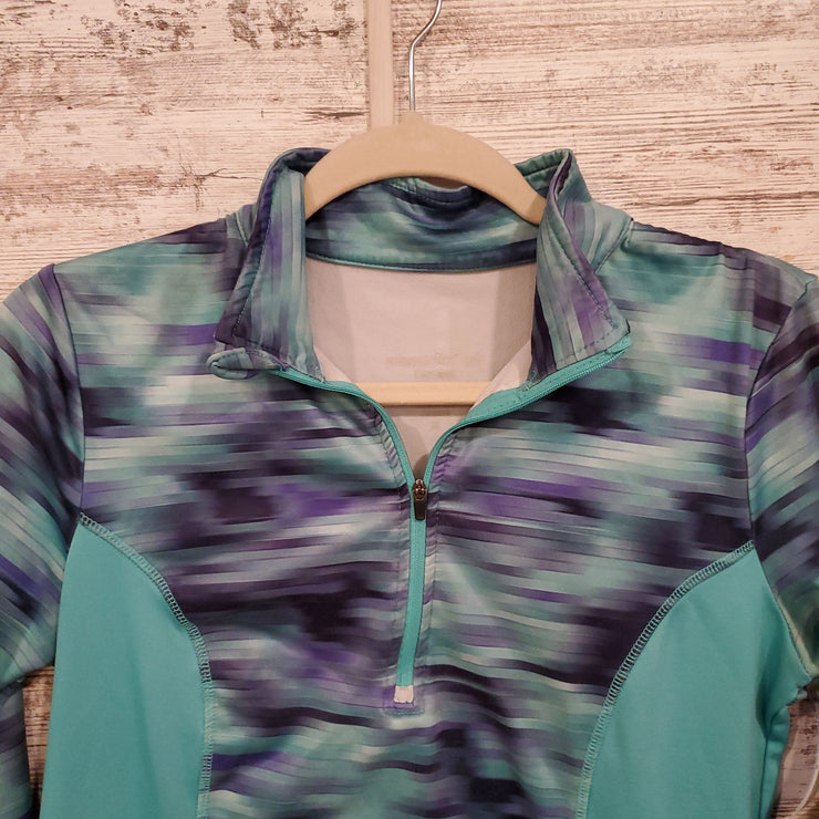 GREEN/COLORFUL 3/4 ZIP UP $70