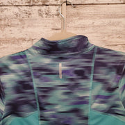 GREEN/COLORFUL 3/4 ZIP UP $70