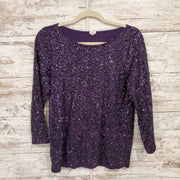 PURPLE SPARKLY TOP
