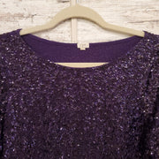 PURPLE SPARKLY TOP